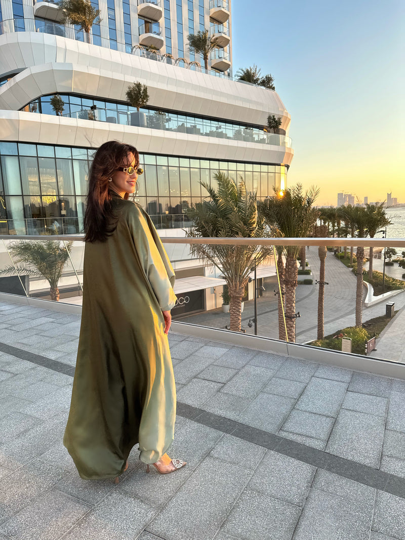 Green Color Abaya