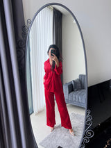 Red Color Silk Costume