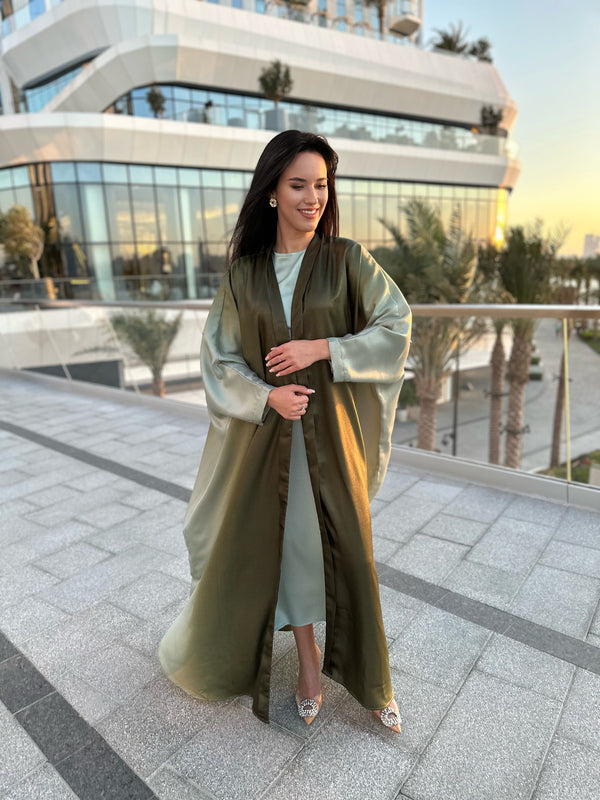 Green Color Abaya