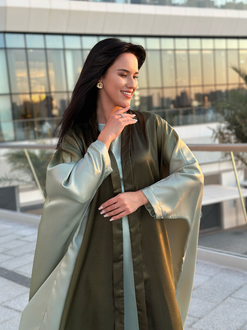 Green Color Abaya