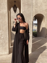 Black Color Beach Wear Set