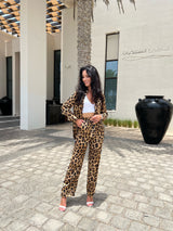 Leopard Print Silk Costume