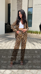 Leopard Print Silk Costume