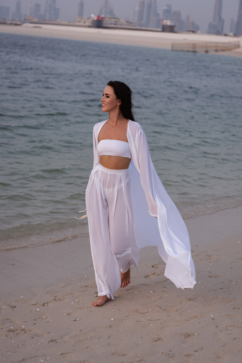 White Beach Wear Set