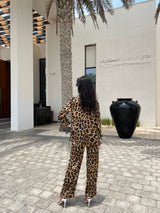 Leopard Print Silk Costume