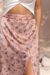 Skirt Aline/  Beige print